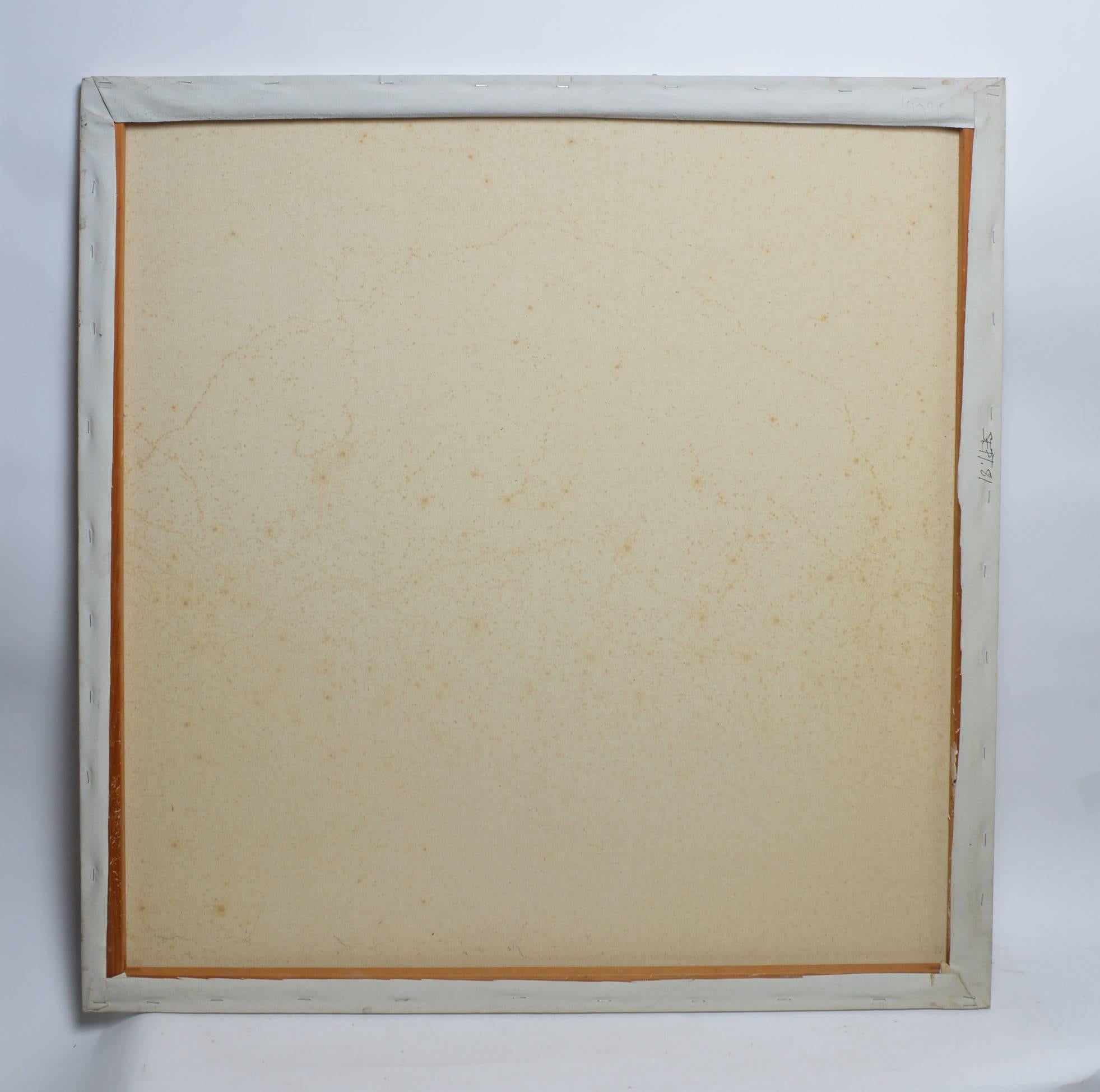 Mid Century Modern, Large Abstract Expressionist Composition 1