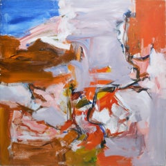 Mid Century Modern, Large Abstract Expressionist Composition