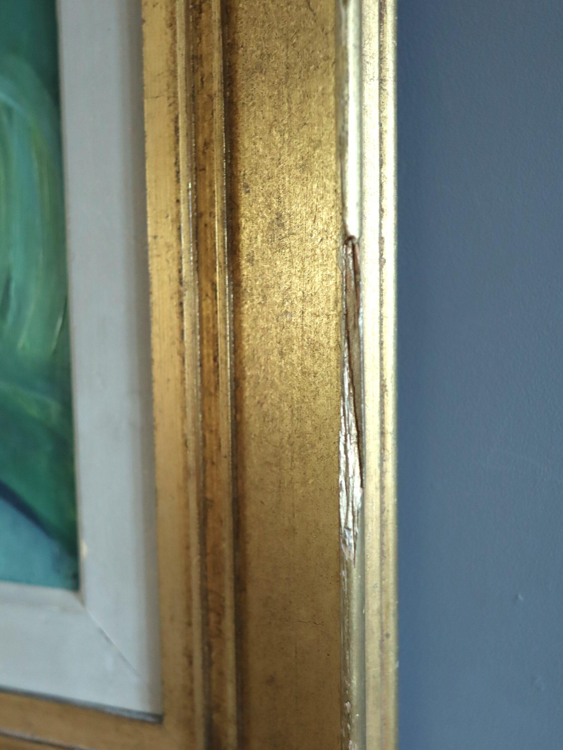 Mid Century Modern Schwedisch Abstrakte Landschaft Ölgemälde - Hillside Rhythm im Angebot 1