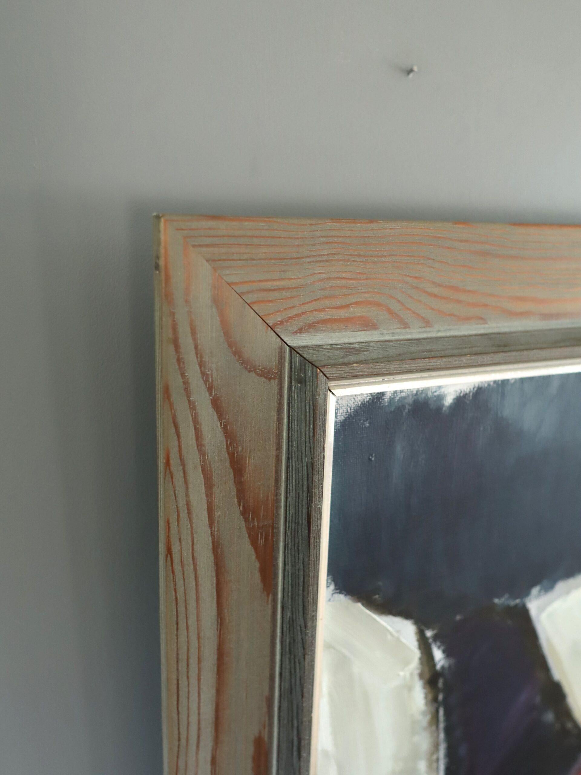 Peinture à l'huile suédoise expressive du milieu du siècle dernier - Nature morte au poisson sur table en vente 2