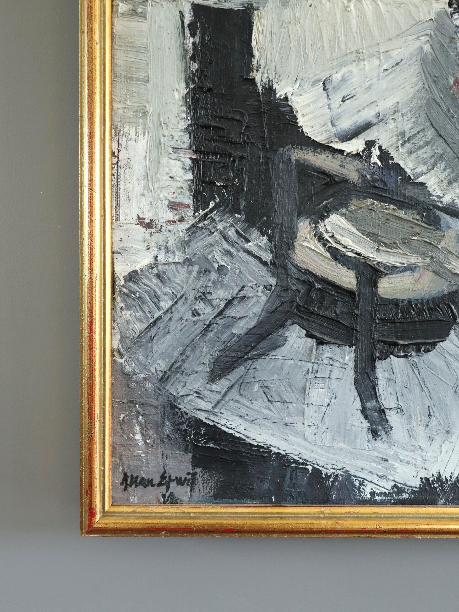 Nature morte suédoise expressive du milieu du siècle dernier - La bouilloire en vente 1