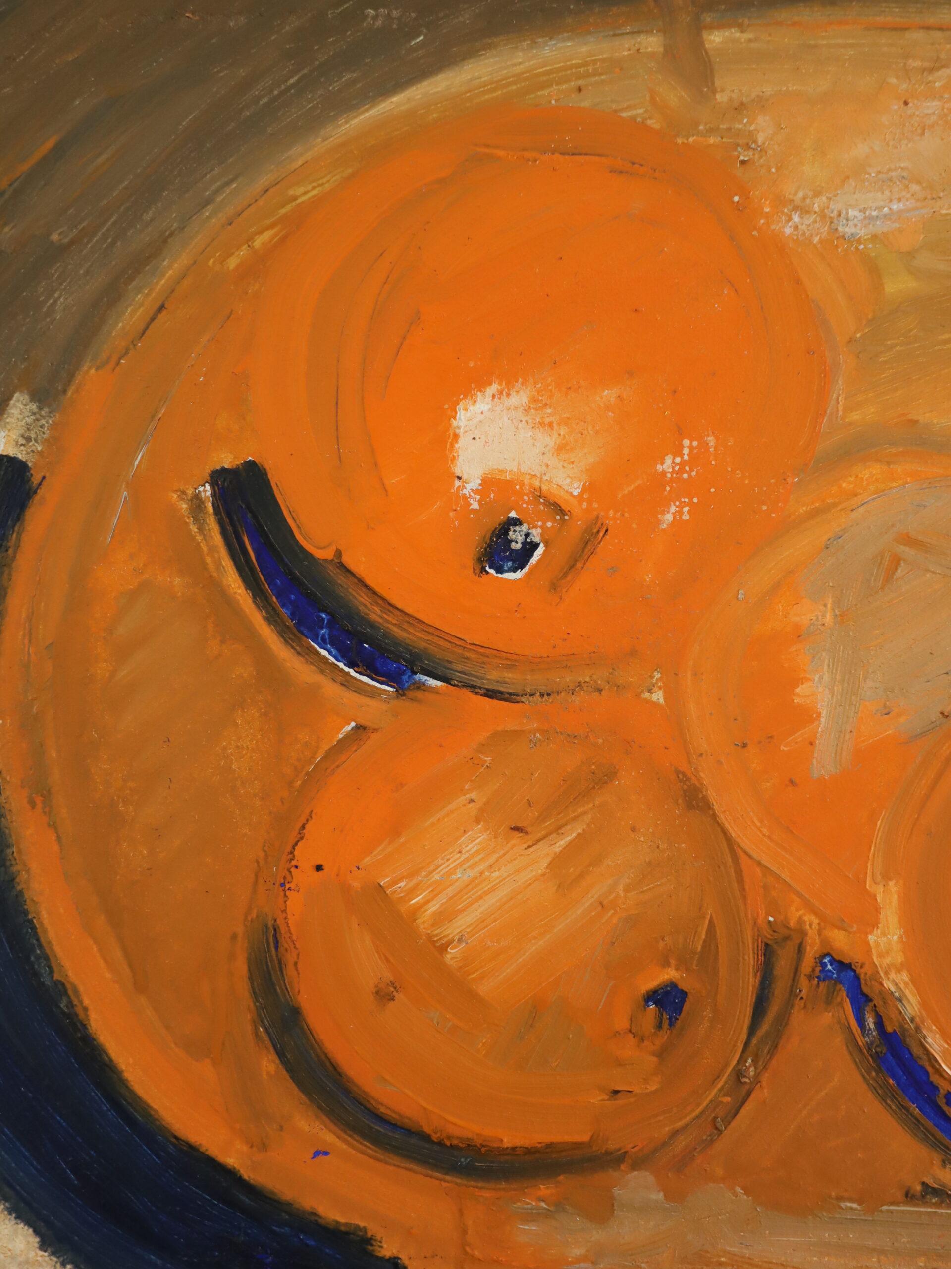 Peinture à l'huile de nature morte suédoise expressive de style The Moderns - Zest en vente 4