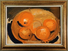 Peinture à l'huile de nature morte suédoise expressive de style The Moderns - Zest