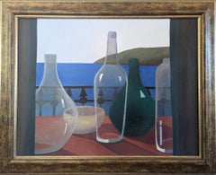 Peinture à l'huile de nature morte de style The Modernity - Refractions by the Sea