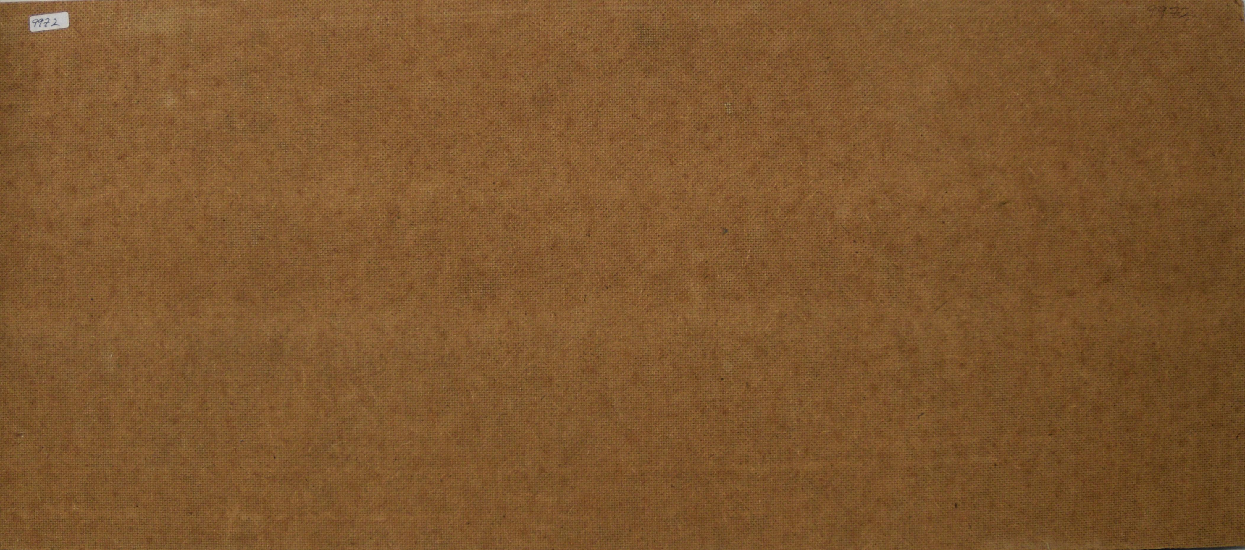 Mid Century Modernist Geometric Sailboat Abstraktes Ölgemälde im Angebot 5