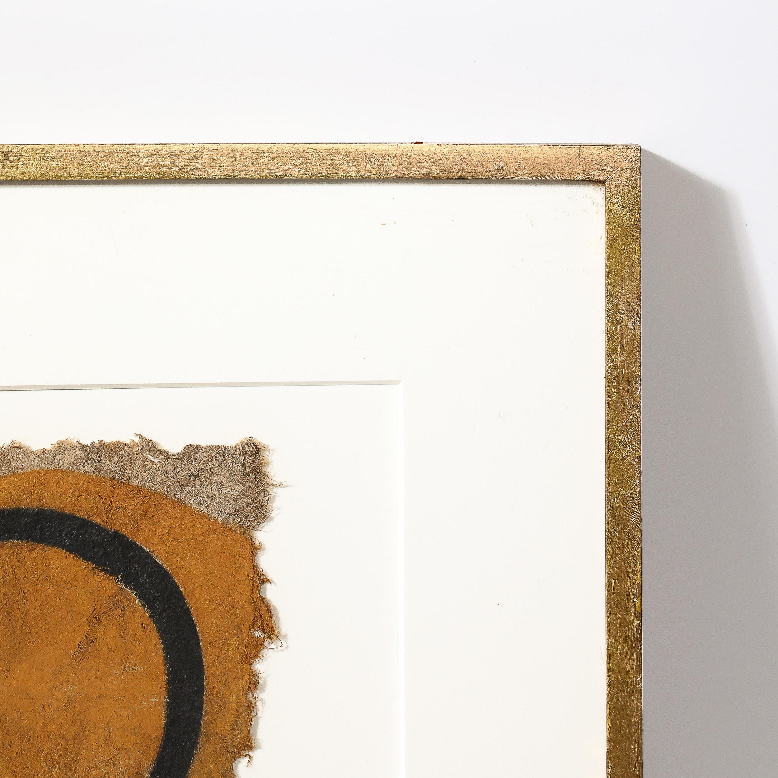 Modernistisches Gemälde von Ouroboroses aus der Mitte des Jahrhunderts in Gouache auf Naturfaserpapier im Angebot 4