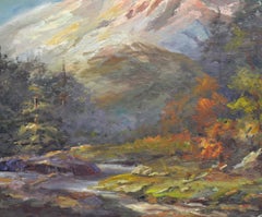 Mid Century Sierra Mountain California Landscape