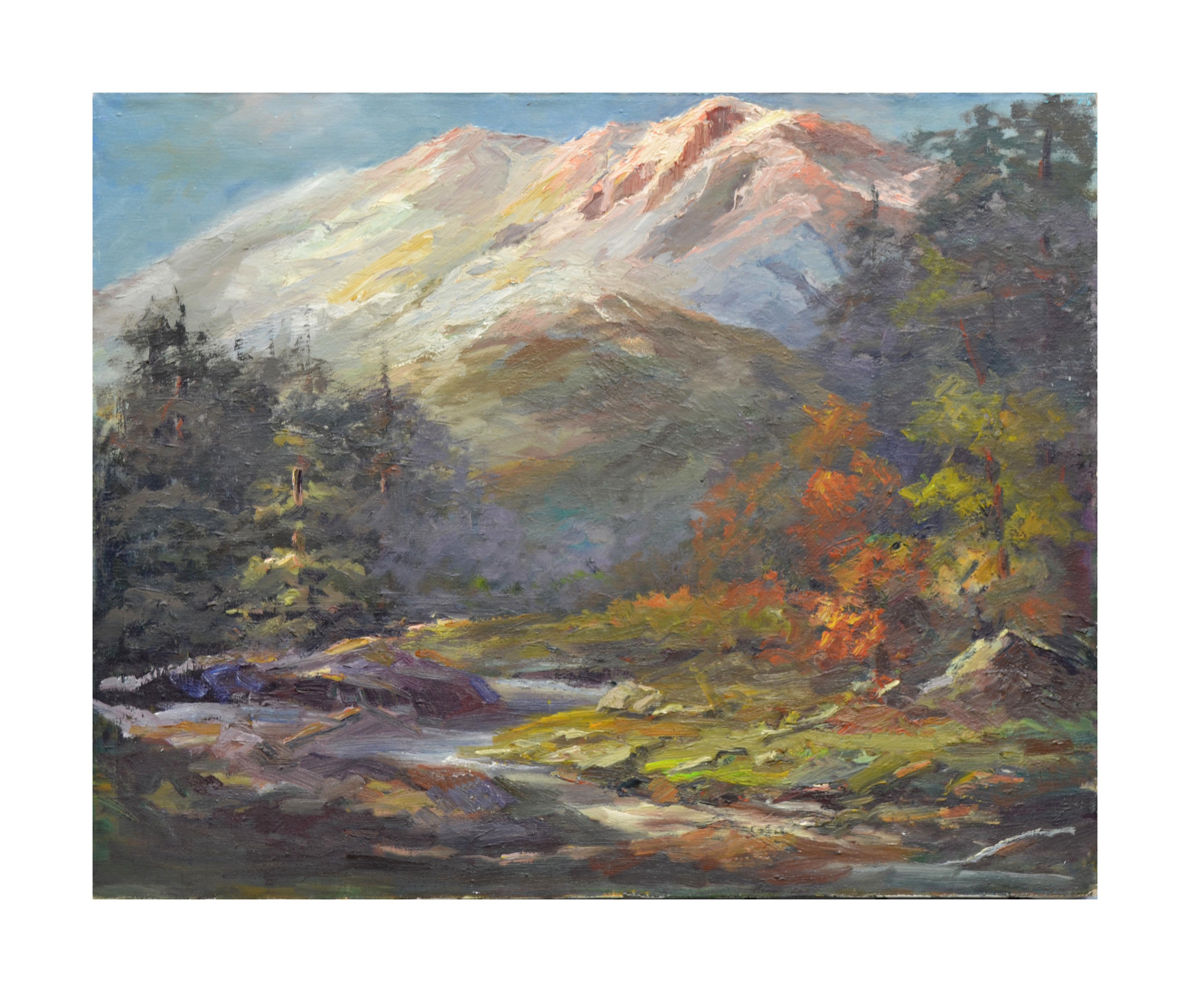 Mid-Century Sierra Mountain Kalifornien Landschaft
