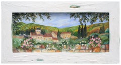 Mid Century Tuscany Primitive Landscape