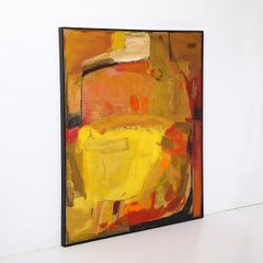 « Untitled Abstract », huile sur toile vibrante du milieu du siècle dernier signée Cohn