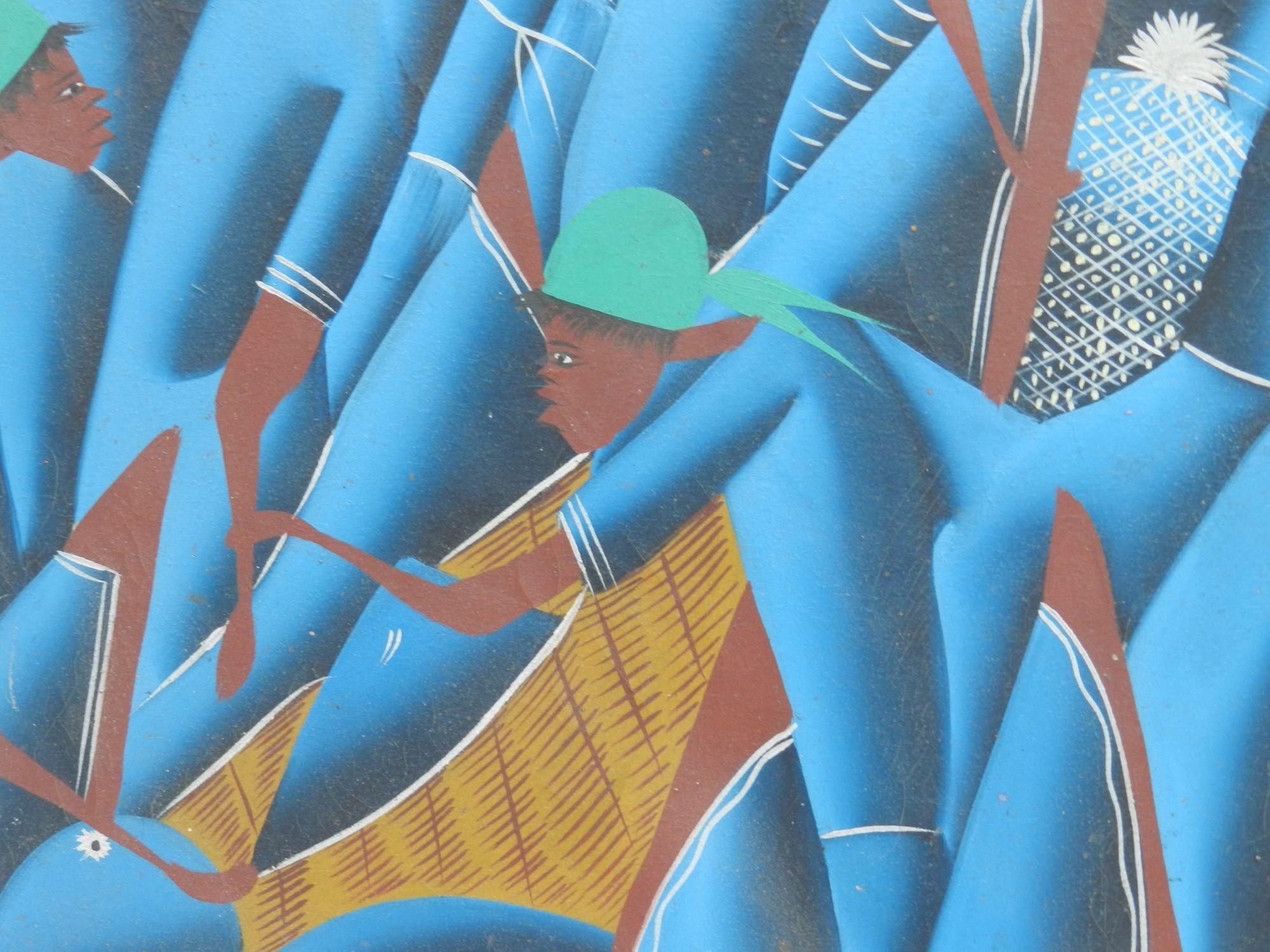 Pintura de mediados de siglo de Sergo French African Harvest en venta 3