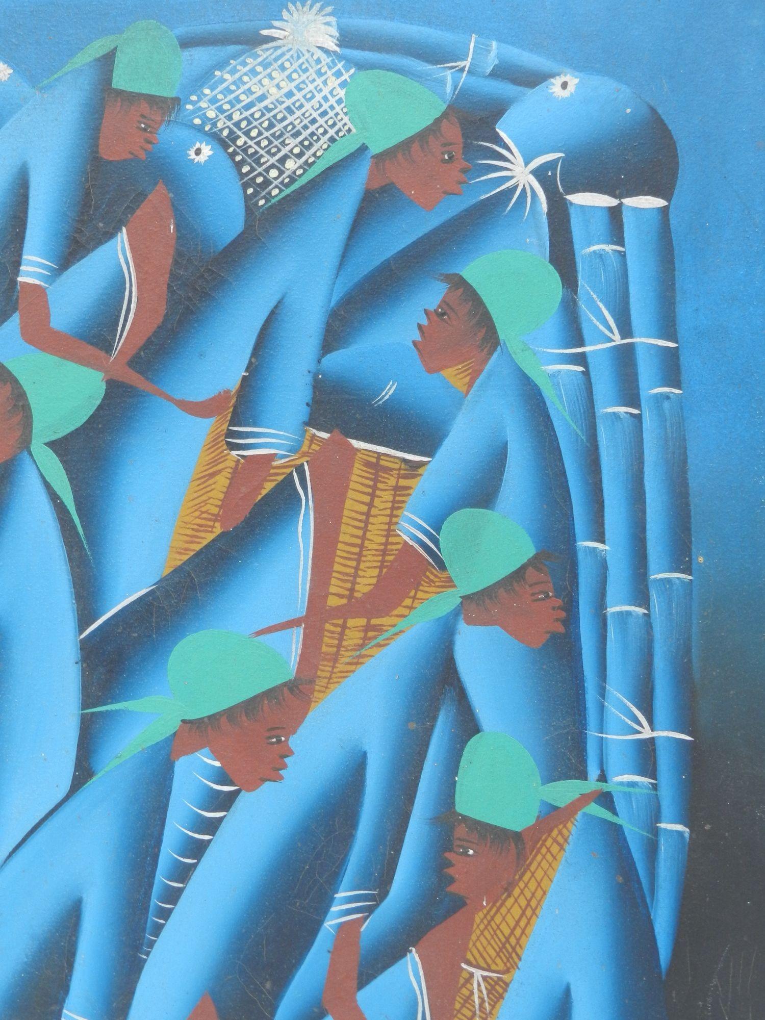 Pintura de mediados de siglo de Sergo French African Harvest en venta 5