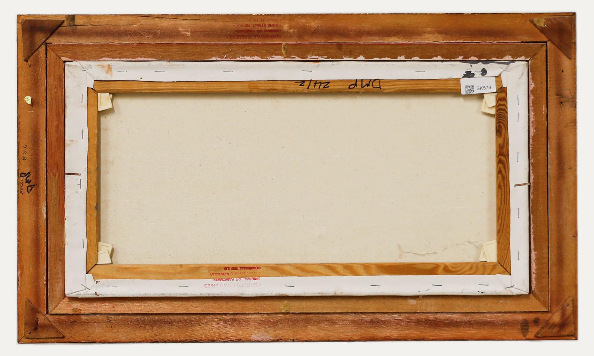Mike Woods (1976-2003) – Öl, Trauben, Äpfel und Wein des 20. Jahrhunderts (Braun), Still-Life Painting, von Unknown