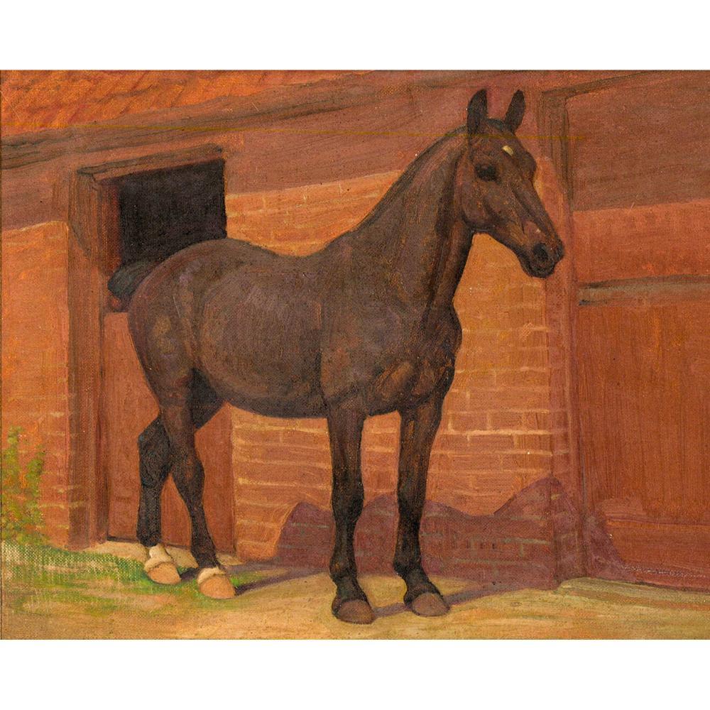 Mildred White - Olio della metà del 20° secolo incorniciato, Vecchio pallone gonfiato - Painting di Unknown