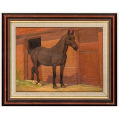 Mildred White - Framed Mid 20th Century Oil, Old Blowhard