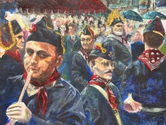 „Militärfreude“ – Ölgemälde von Soldaten des Königreichs Kroatien-Sertifikaten