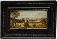 Miniature 1870 Oil - View of Munich