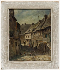 Miniature Early 20th Century Oil - A Quiet Day