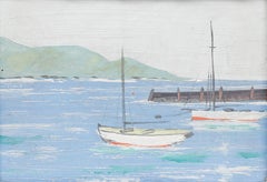Miniature Early 20th Century Oil - Sailing Boats