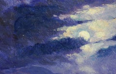 Miniature Midnight Seascape Carmel River