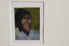 Miniature South American or Native American Portraits Paintings Signed Erwin