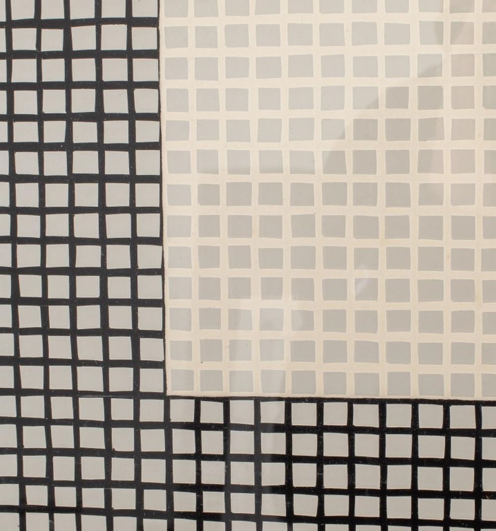 Composizione minimalista Inchiostro su carta a griglia, 1975 - Painting Minimalismo di Unknown