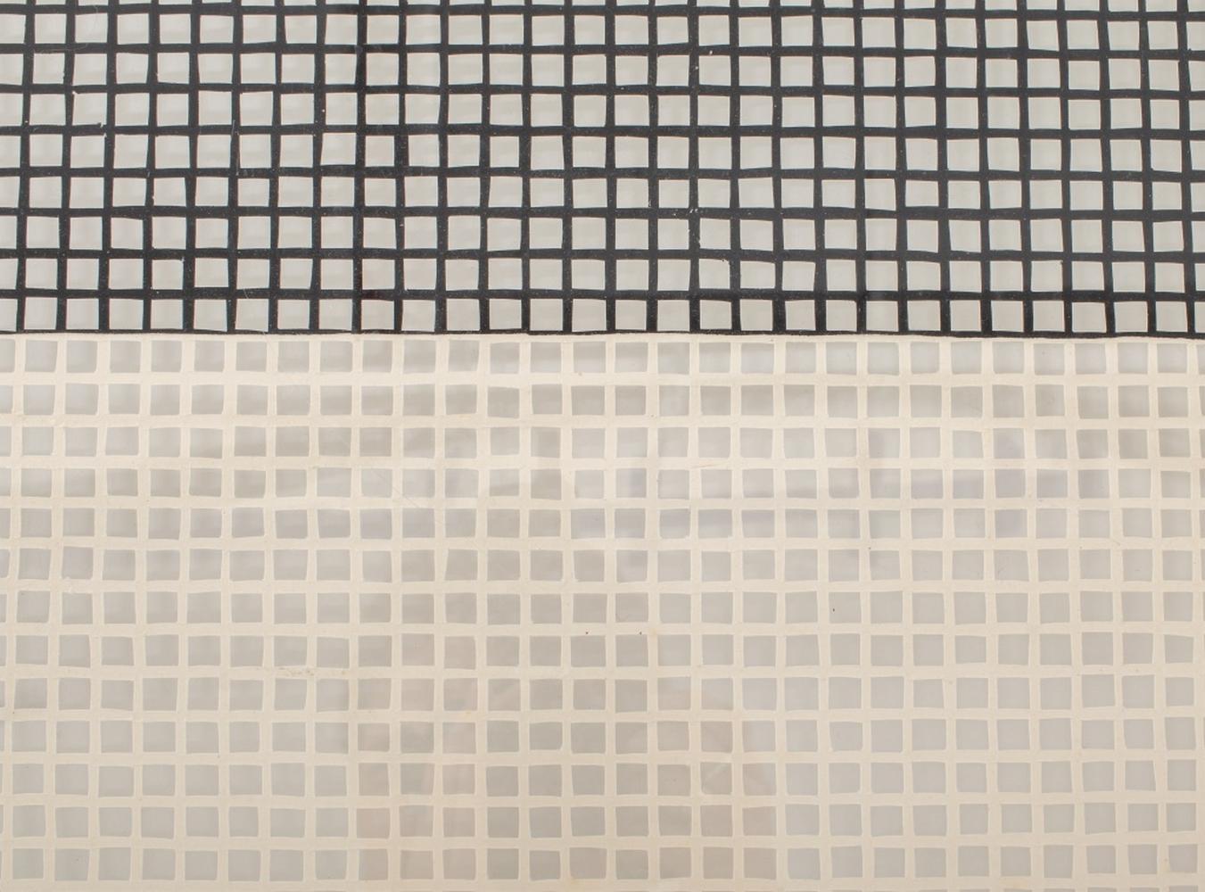 Composizione minimalista Inchiostro su carta a griglia, 1975 - Abstract Painting Nero di Unknown