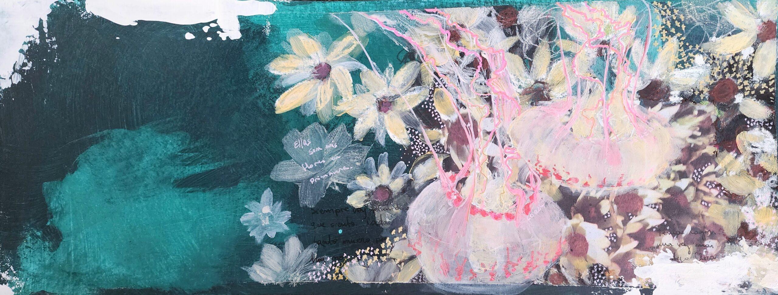 Mis Flores En Primavera by Delmont - Painting by Unknown