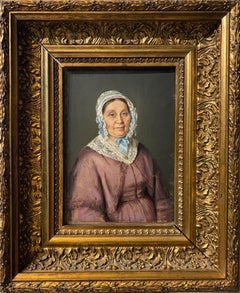 Miss Ecard - Julie Sandoz - Óleo sobre cartón - 17x13 cm