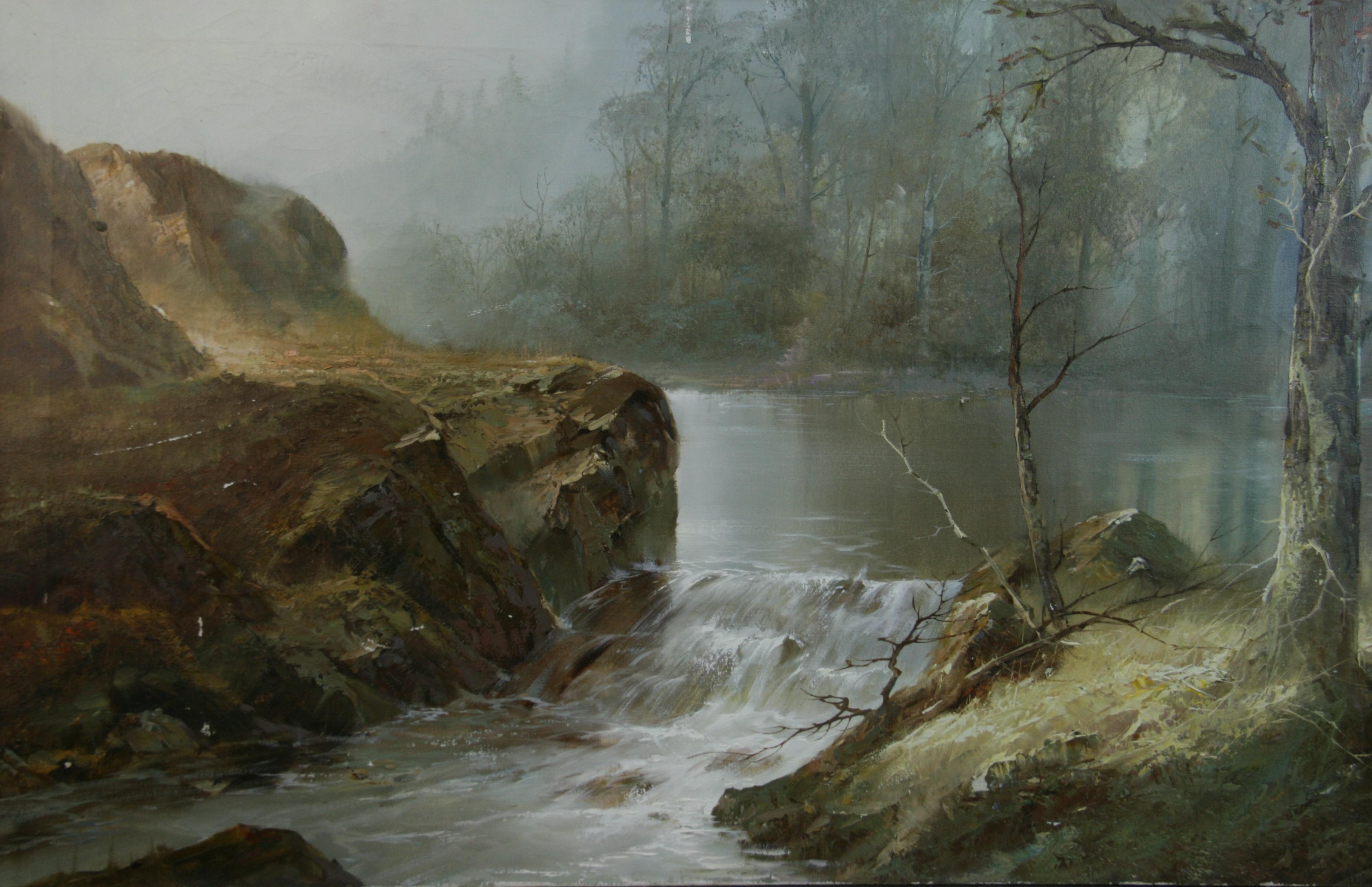 misty landscape paintings