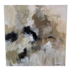 Modern Abstract Painting in Square 