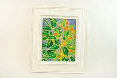 Modern American Impressionist Stain Glass Window Painting