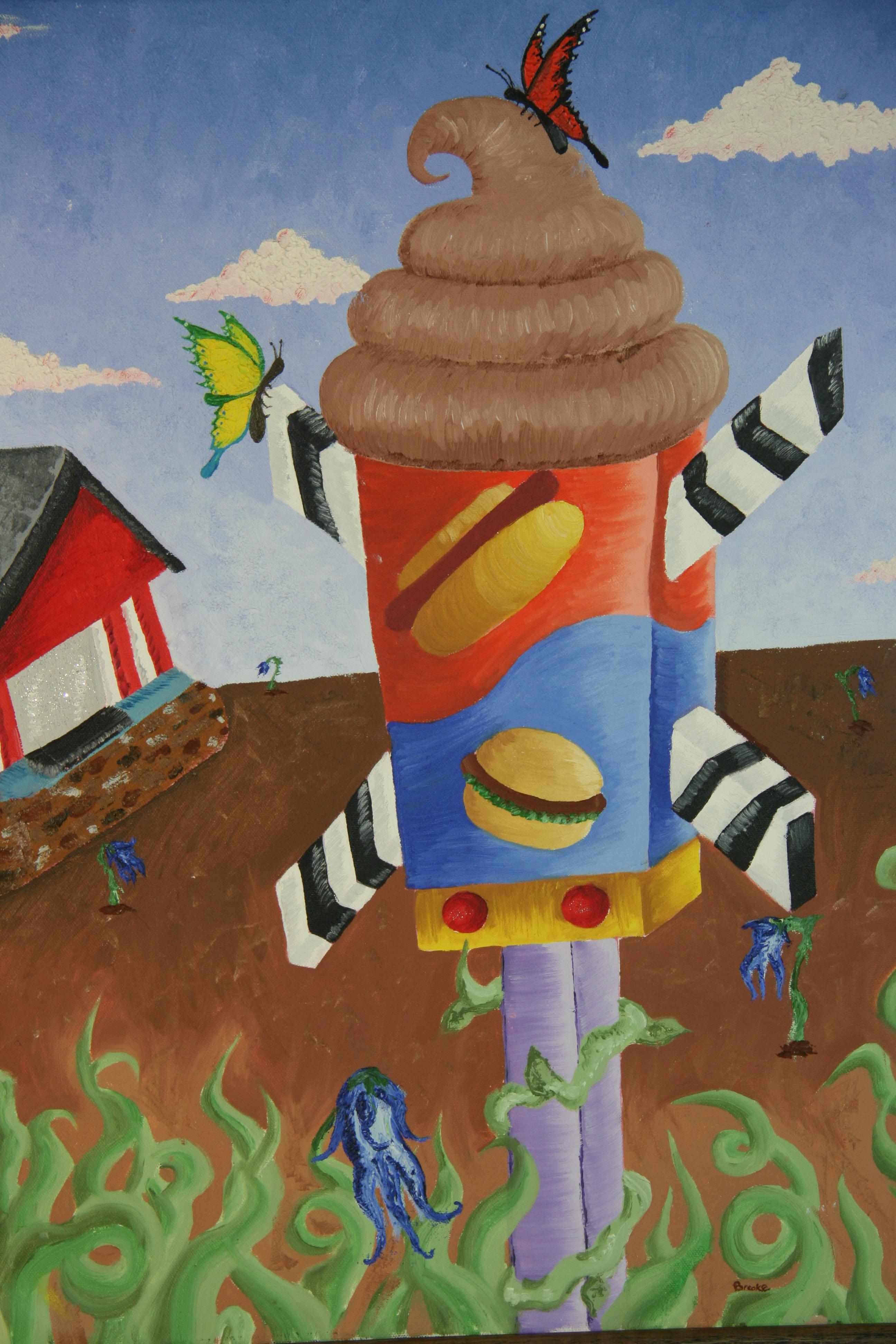 Americano moderno  Paesaggio fantasy surreale di BrookeFalkone in vendita 4