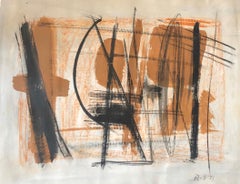 Modern British 20th Century Colourful Abstract Painting - Geometric shapes