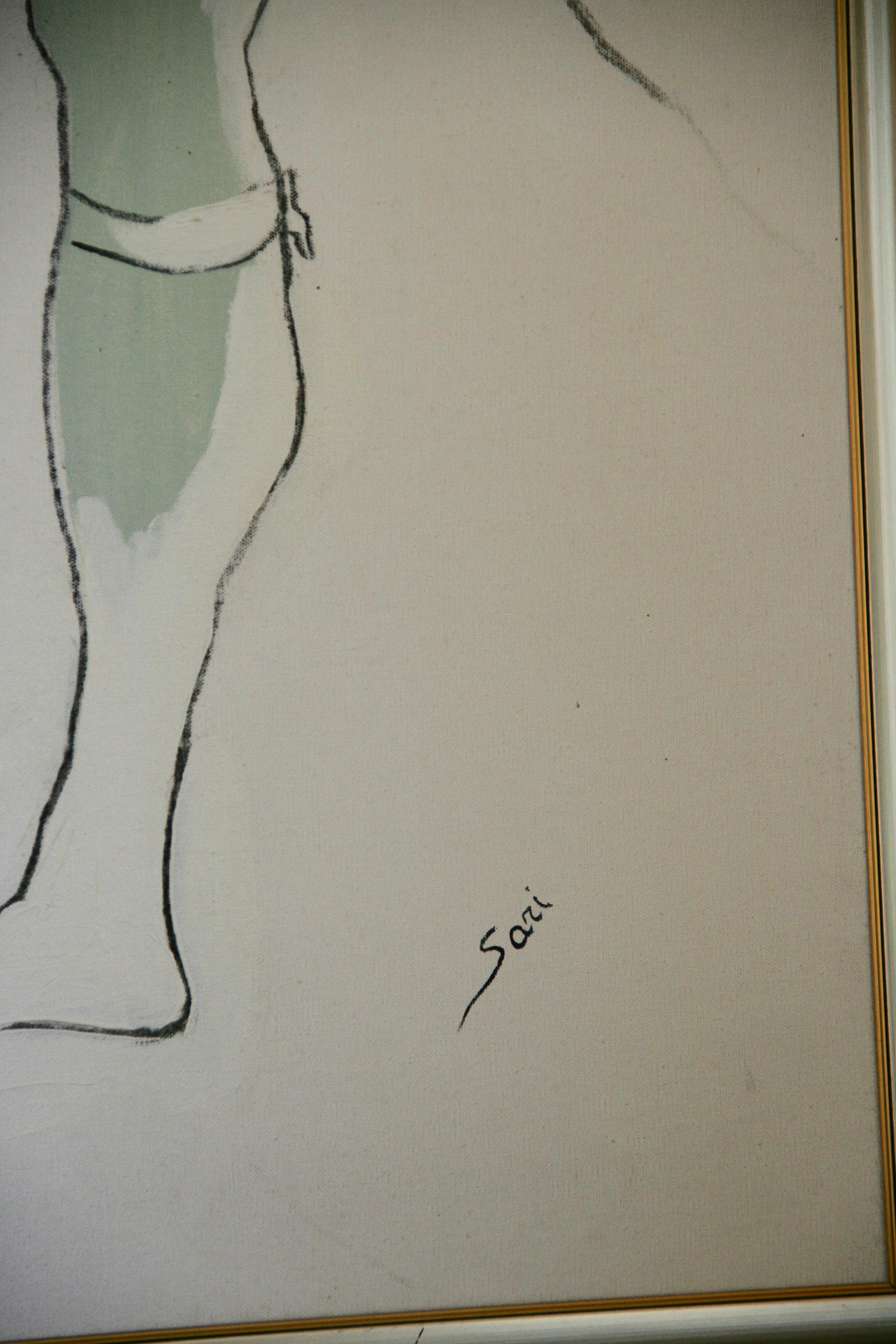 Modern Impressionist Übergroß  Ballett-Malerei – Painting von Unknown