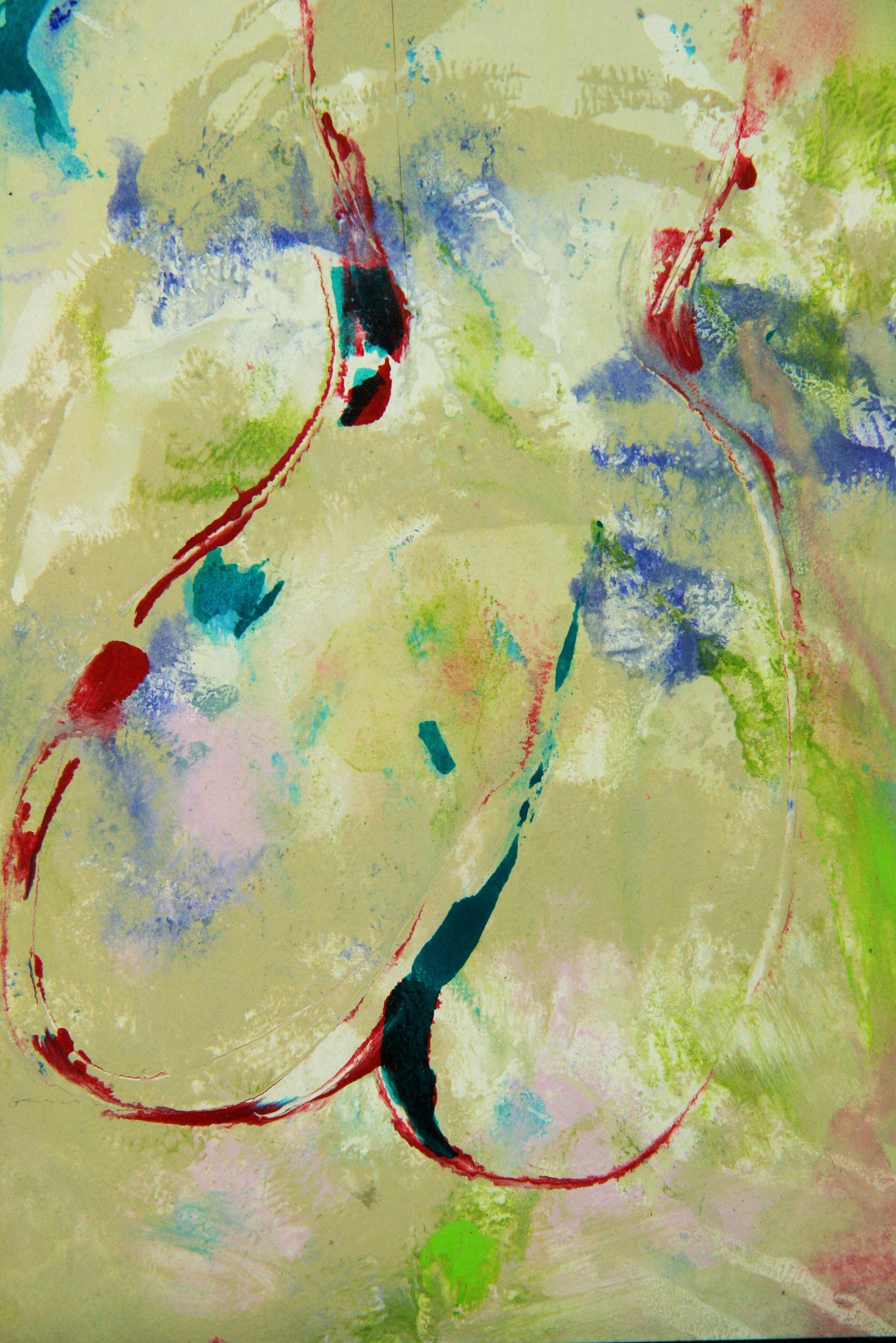 Pittura moderna con figura femminile nuda - Nude Painting Nero di Unknown