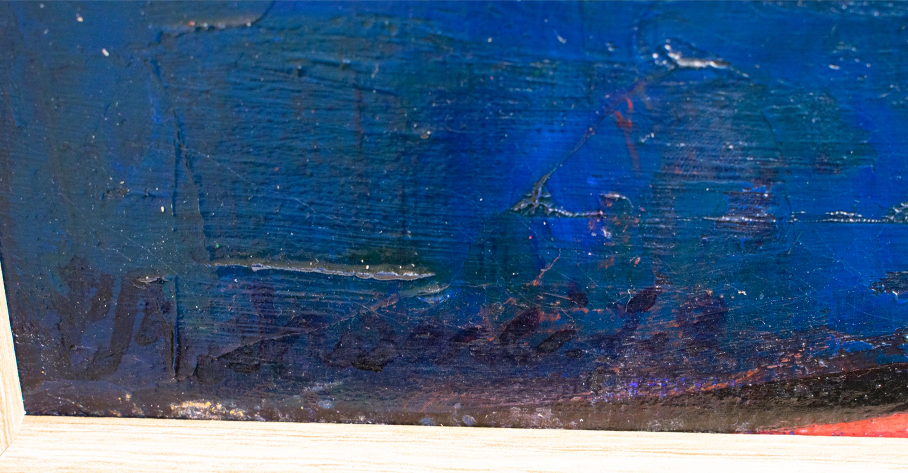 Pittura moderna di nudo arancione su tela in vendita 1