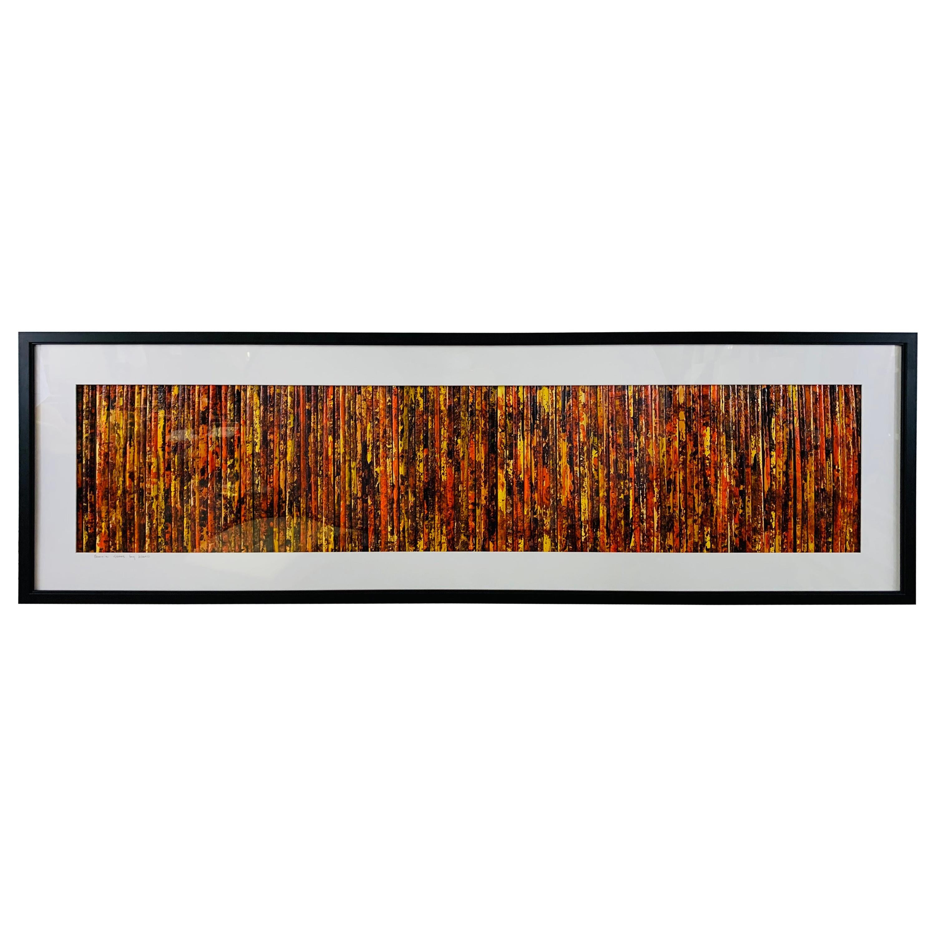 Modern Wall Art Title "Prairie Grass" Signed Cheryl & Steven Ward - Painting by Unknown