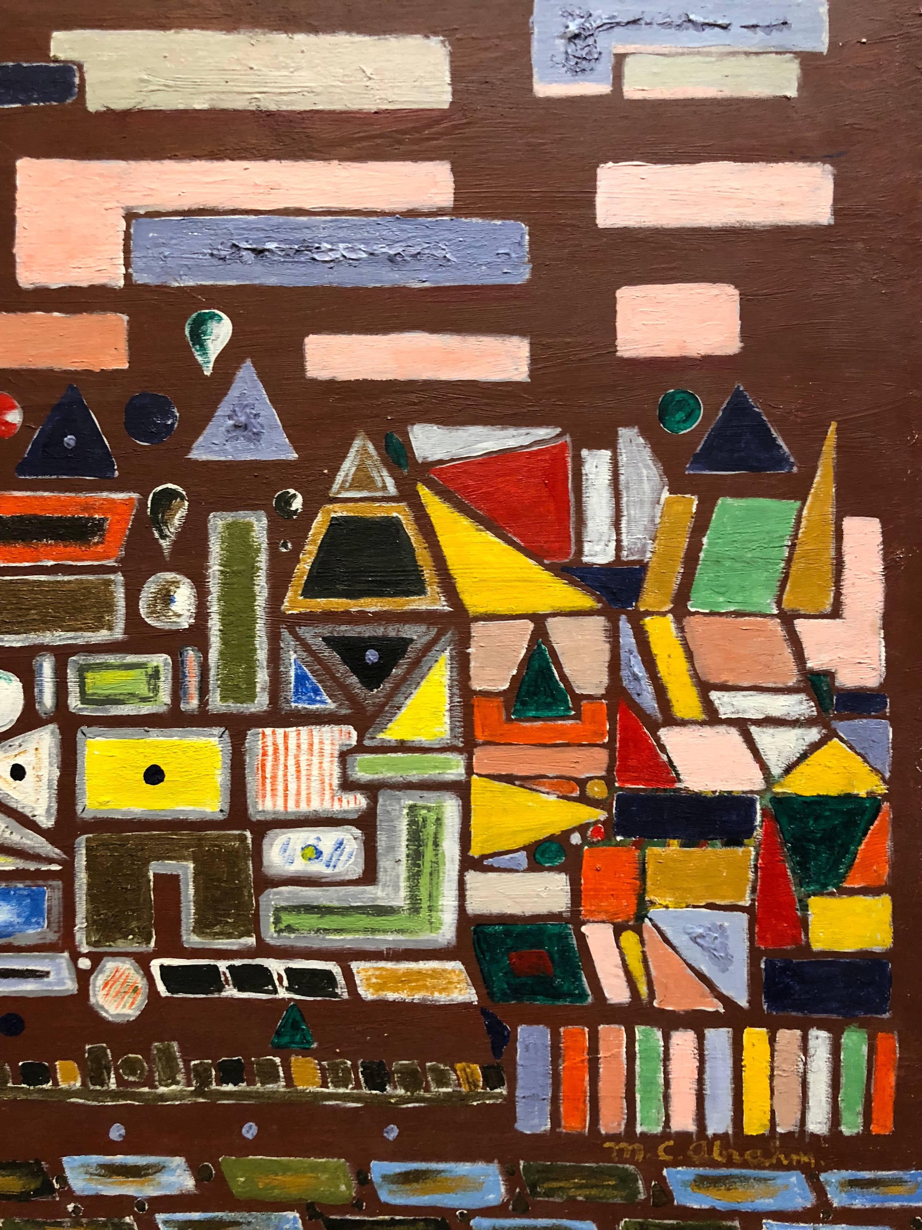 abstract shape paintings