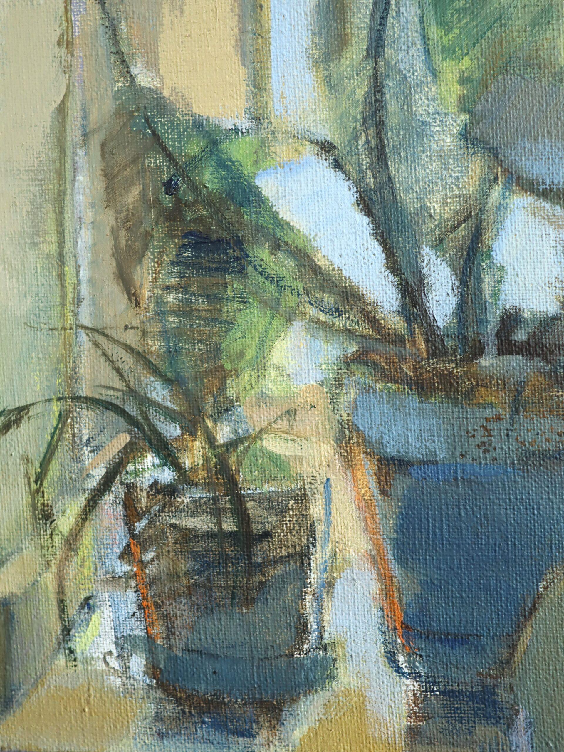 Nature morte suédoise moderniste expressive - Appui de fenêtre ensoleillé en vente 6