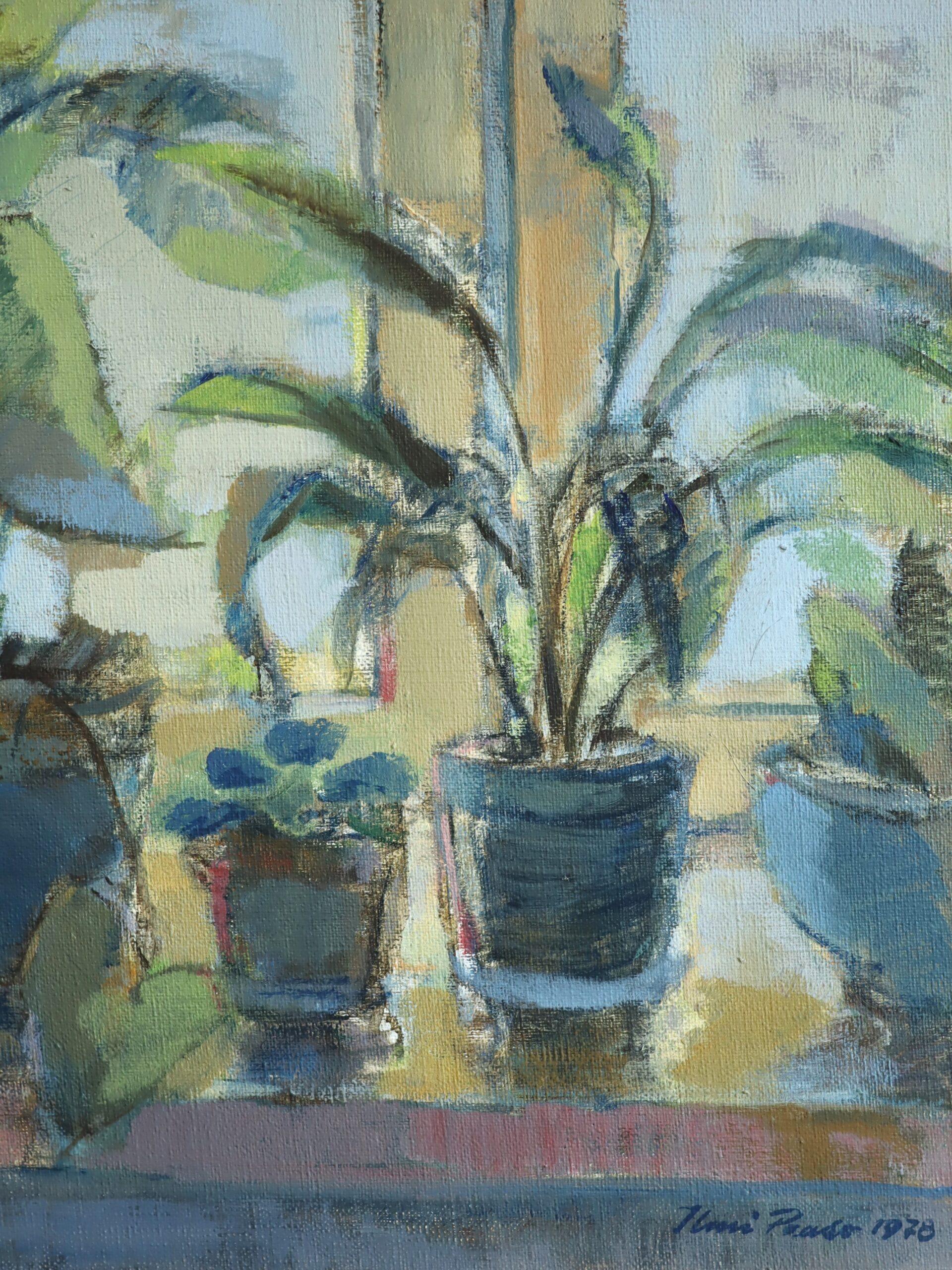 Nature morte suédoise moderniste expressive - Appui de fenêtre ensoleillé en vente 4