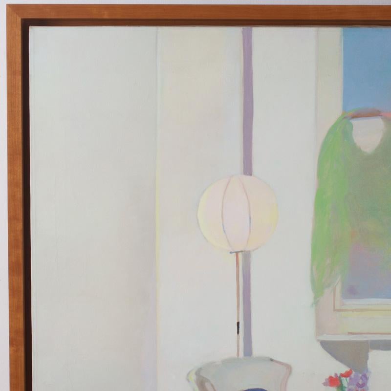 Quadro modernista olio su tela di Leatrice Rose - Painting di Unknown