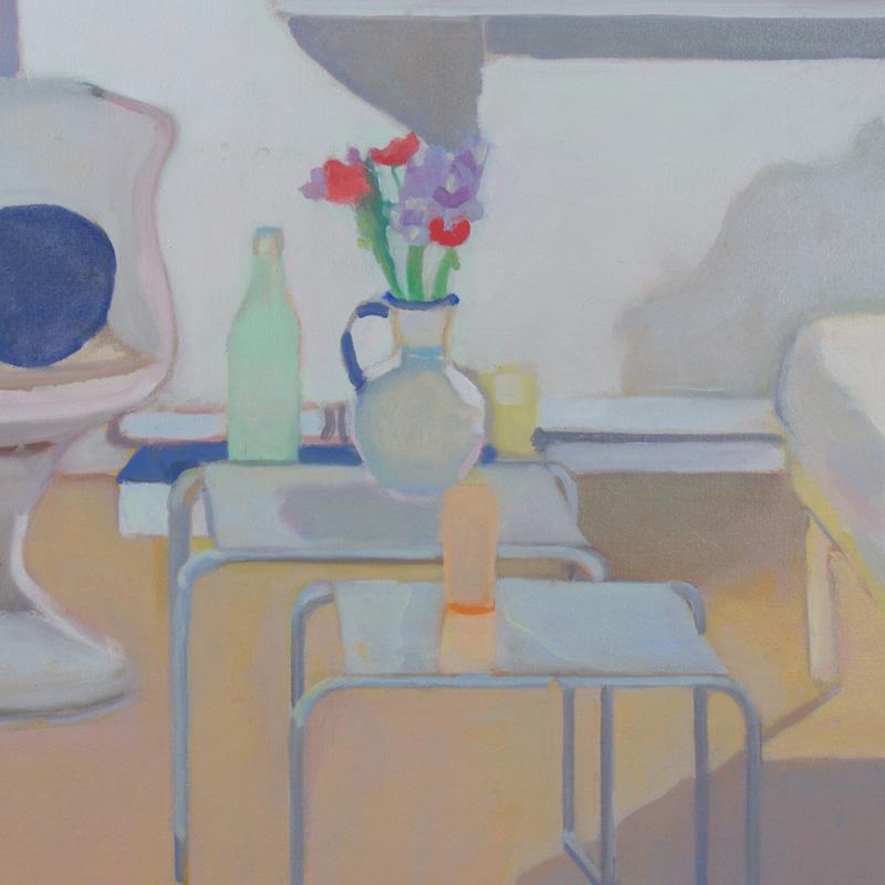Quadro modernista olio su tela di Leatrice Rose 1