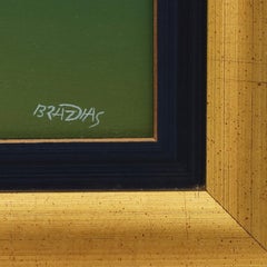 Modernist Oil Painting on Canvas of a Dove