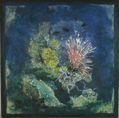 Modernist Oversized Under Water Coral Seascape