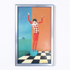 Modernistisches Gemälde eines Hof Jester