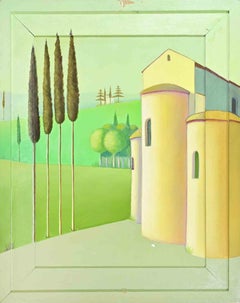 Monday Afternoon Oil Painting, Contemporary, 1990s, Unframed, 45x55 cm