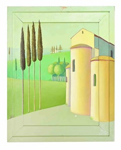Lundi après-midi - Peinture à l'huile - années 1990