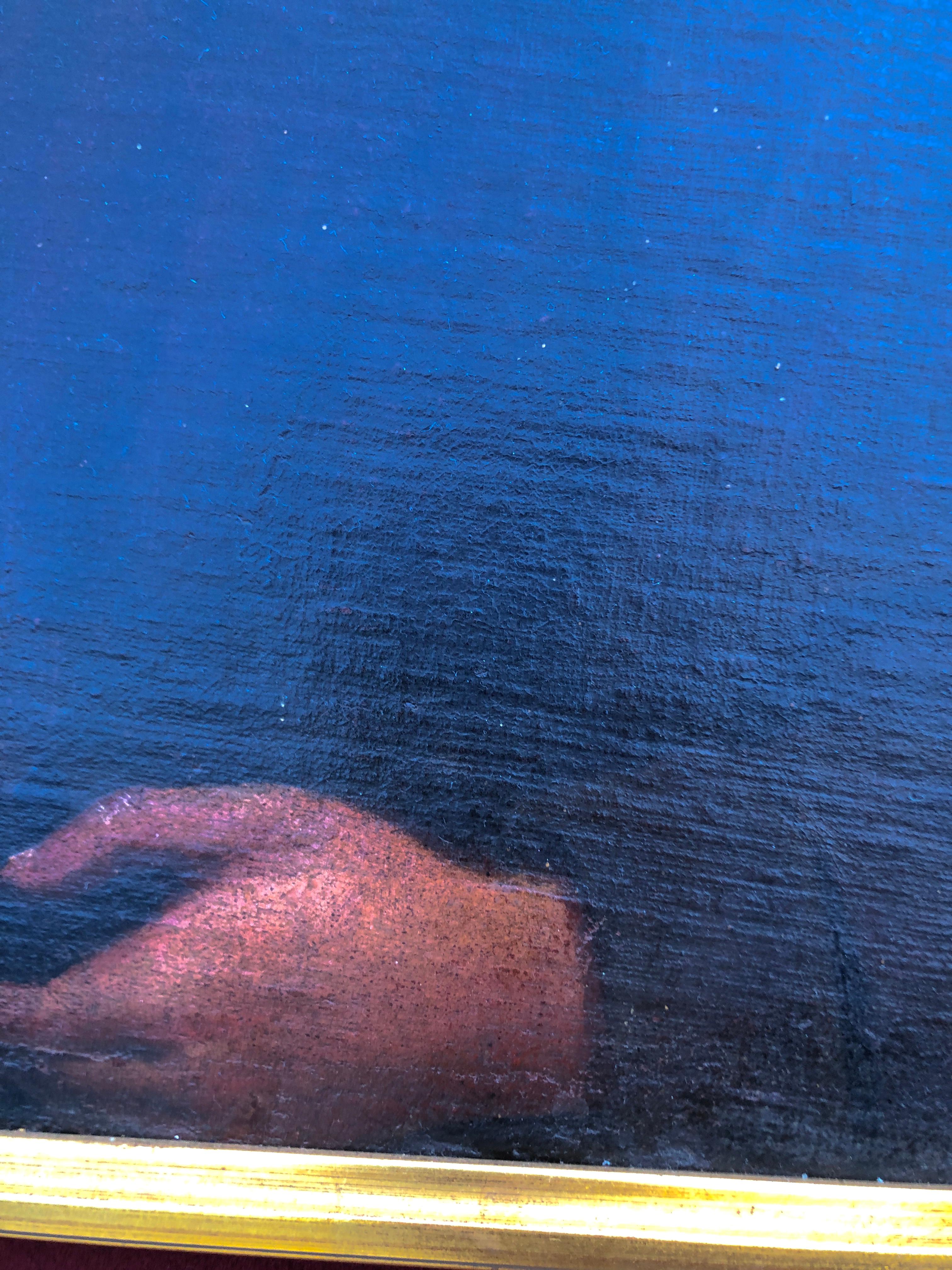 Monaco olio su tela dipinto Scuola spagnola del XIX secolo - Painting Realismo di Unknown