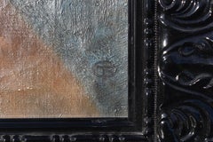 Monogrammed TG, Late 19th Century Symbolist Pre- Raphaelite Oil Painting. Luna